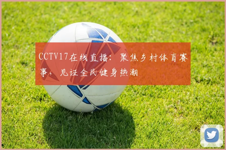 CCTV17在线直播:聚焦乡村体育赛事,见证全民健身热潮